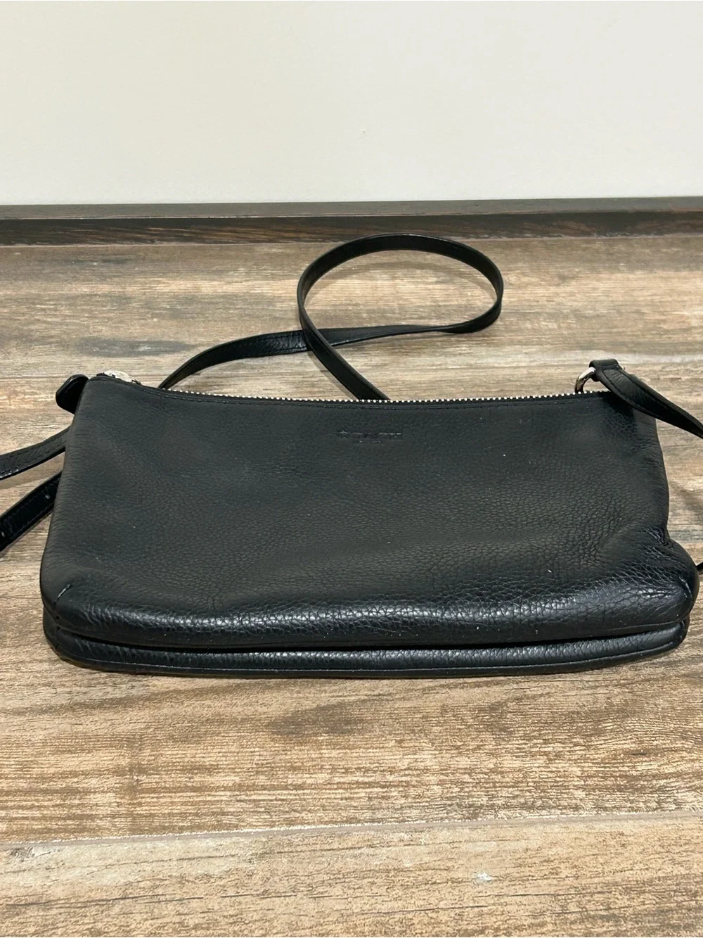 Coach F51682 Lyla Park Black pebble Leather Double Zip Crossbody Purse - Picture 9 of 14
